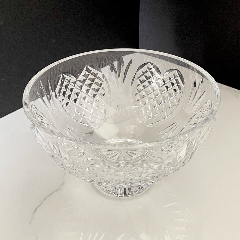 7.5" Footed Wedding Heirloom Bowl by Waterford Crystal